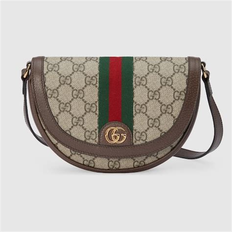 gucci women's gg supreme iphone 11 case - beige ebony|Gucci mini shoulder bag.